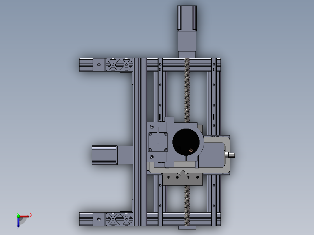 雕刻机(THK直线导轨和滑块)俯视图