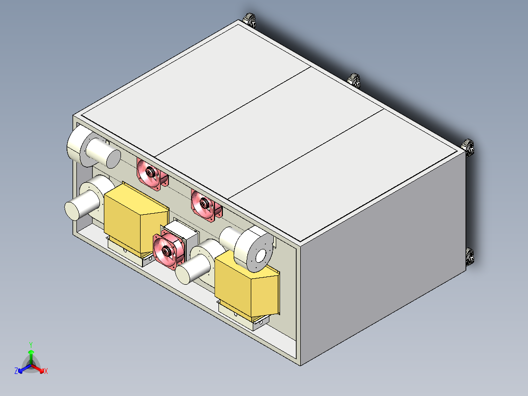 高温老化箱正等轴测图
