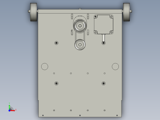 夹刀开合旋转运动机构前视缩略图