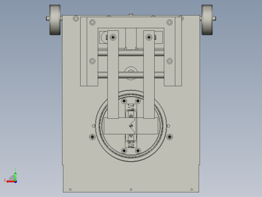 夹刀开合旋转运动机构后视缩略图