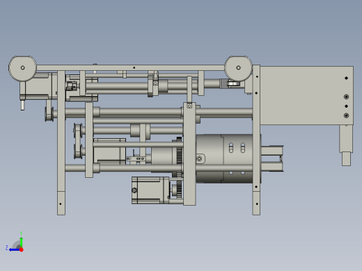 夹刀开合旋转运动机构右视缩略图