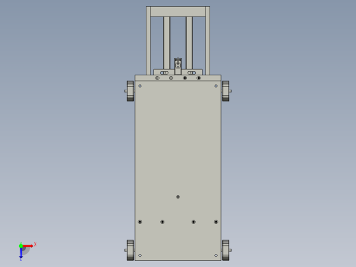 夹刀开合旋转运动机构俯视缩略图