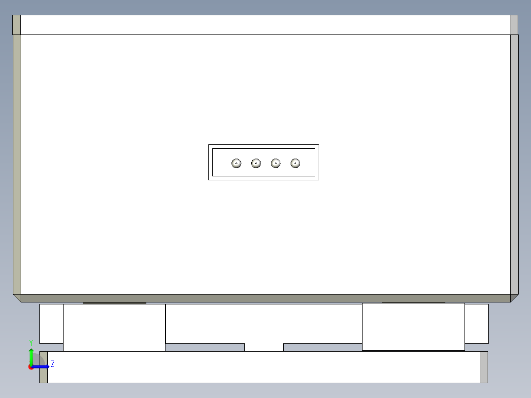 防尘线性模组内部结构左视图