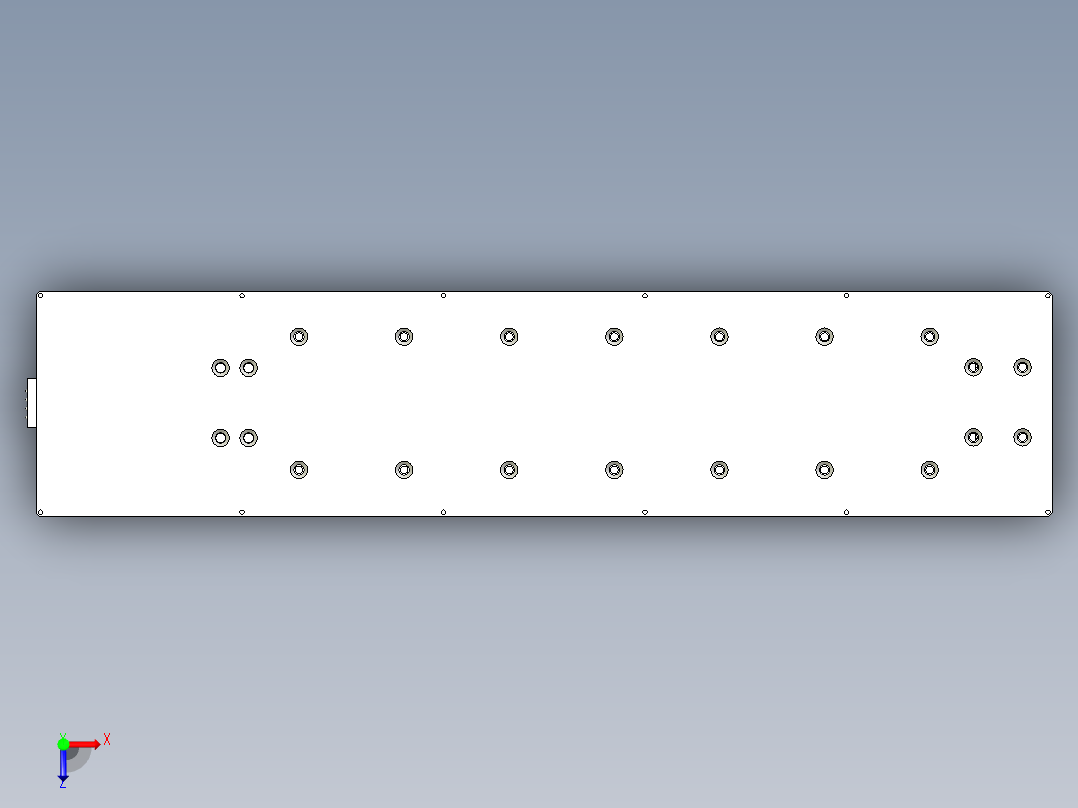防尘线性模组内部结构俯视图