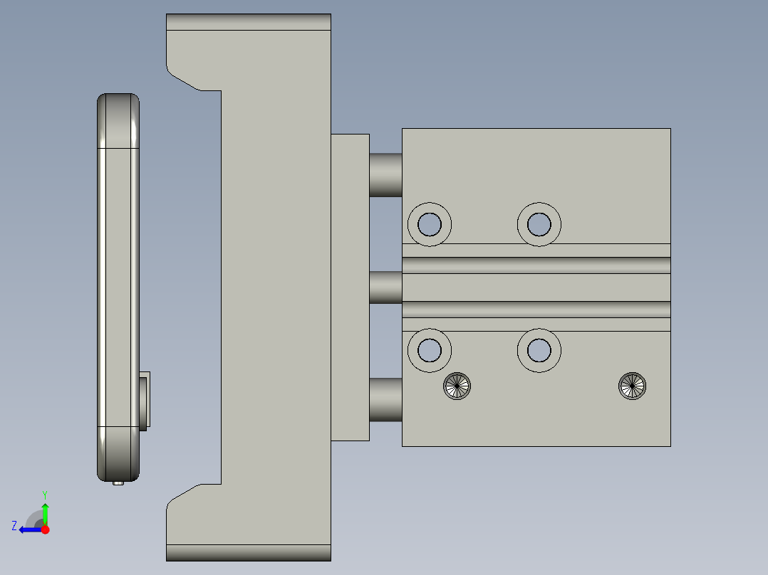 传送带上顶机构D00(0428)右视图