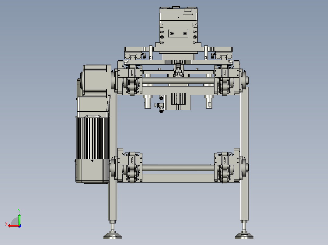 CAD导出倍速链-L6000-1112-B-A-B-3后视图