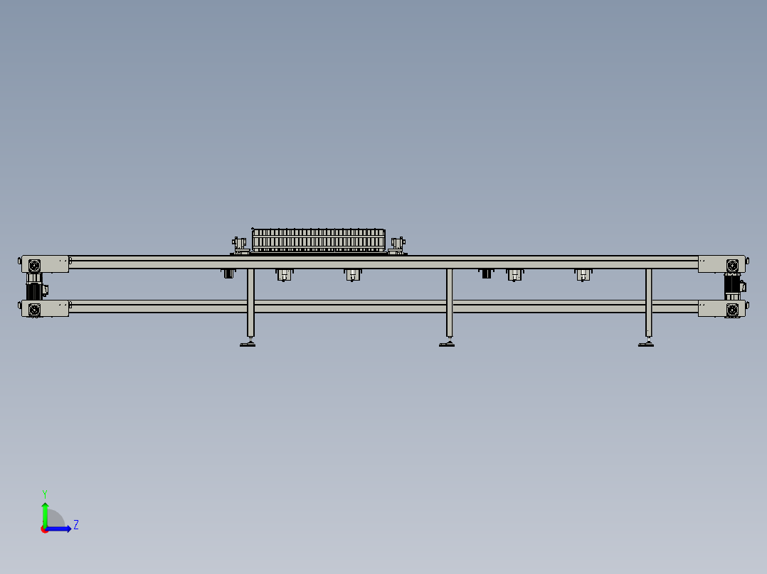 CAD导出倍速链-L6000-1112-B-A-B-3左视图