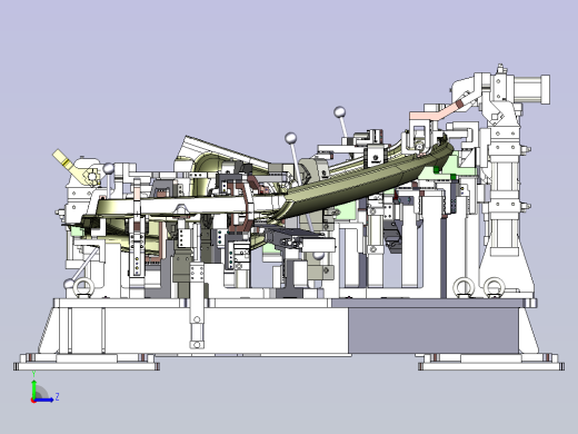 一款侧围外板焊接夹具设计左视缩略图