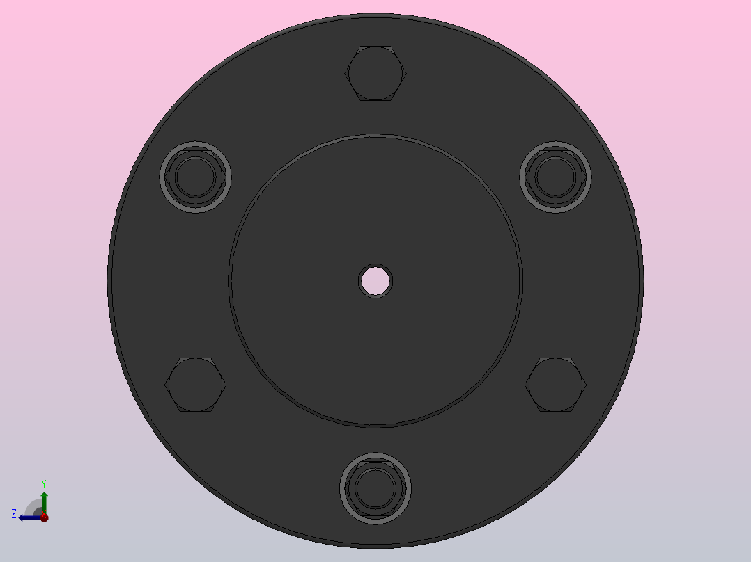 DJM型键联结单型弹性膜片联轴器_DJM00-3-3右视图