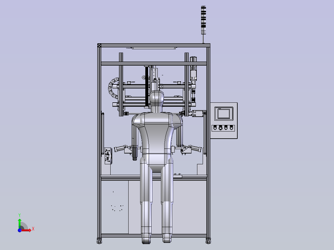 自动打钉站 sw21前视图