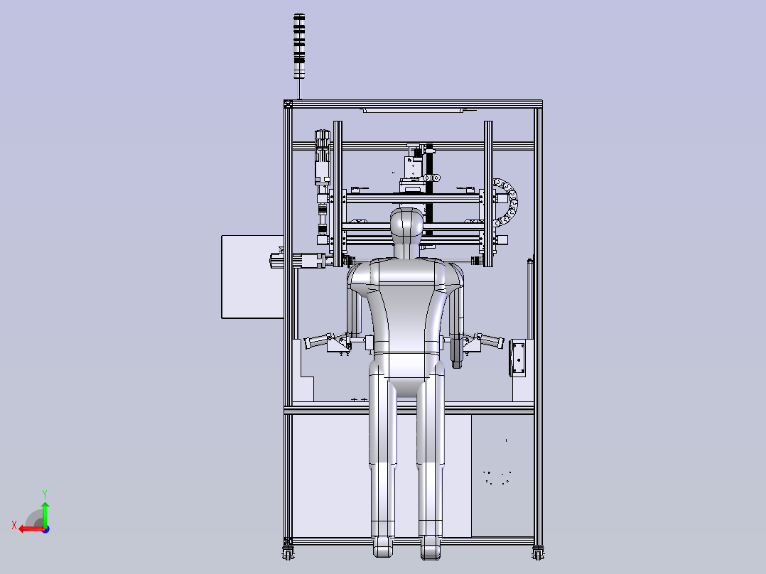 自动打钉站 sw21后视图