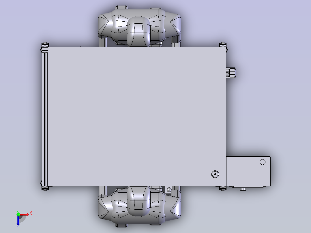 自动打钉站 sw21俯视图