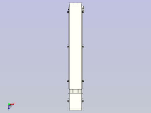 一款伸缩传送带输送机3D图俯视缩略图