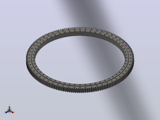 外齿式四点接触球轴承_011.75.3150正等轴测缩略图