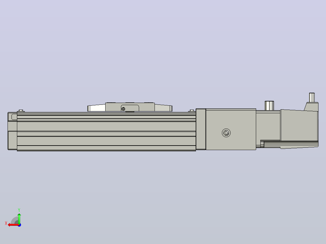 GTH4-L#-50-BC-M05-C3 GTH4内嵌式螺杆滑台 电机直连 TOYO模组滑台电缸后视图