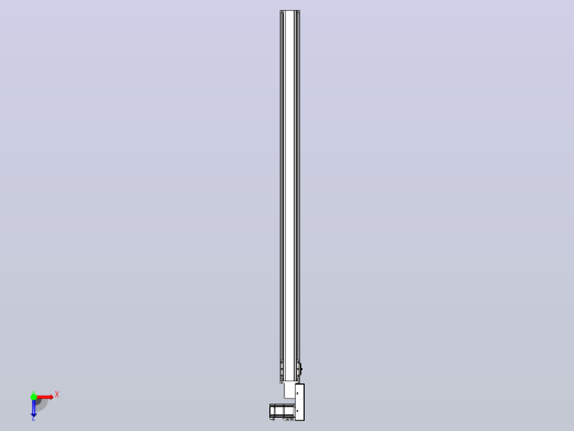 皮带直线轴半封闭可选导轨TPA-HNB-85S-90-L1500-MR-C-P20-N3俯视缩略图