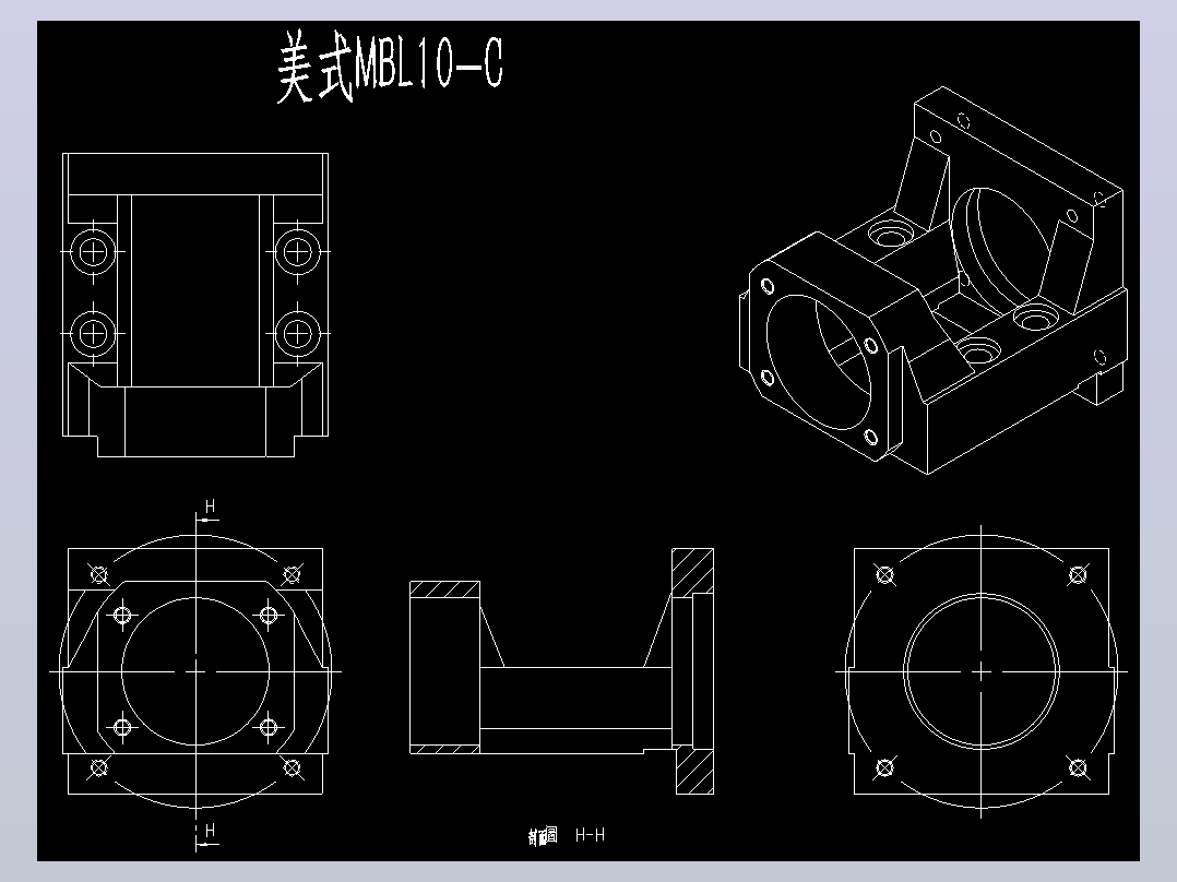 不集成电机座HGA20-F