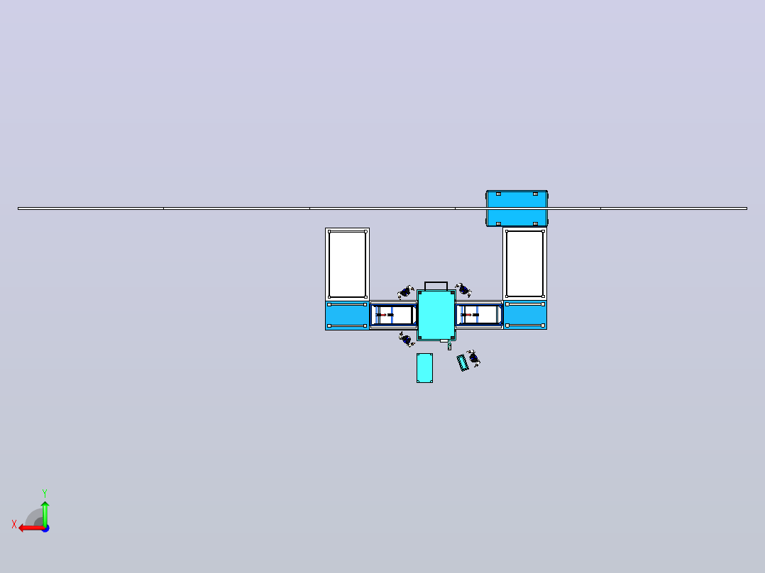 自动换模系统AGV 3D图纸后视图