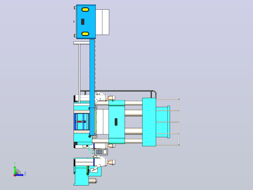 自动换模系统AGV 3D图纸左视缩略图