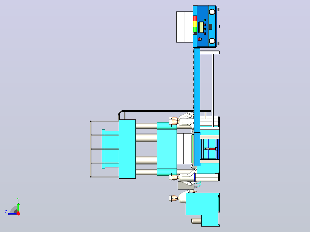 自动换模系统AGV 3D图纸右视图