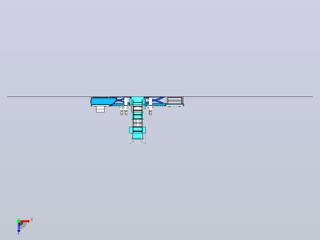 自动换模系统AGV 3D图纸俯视图