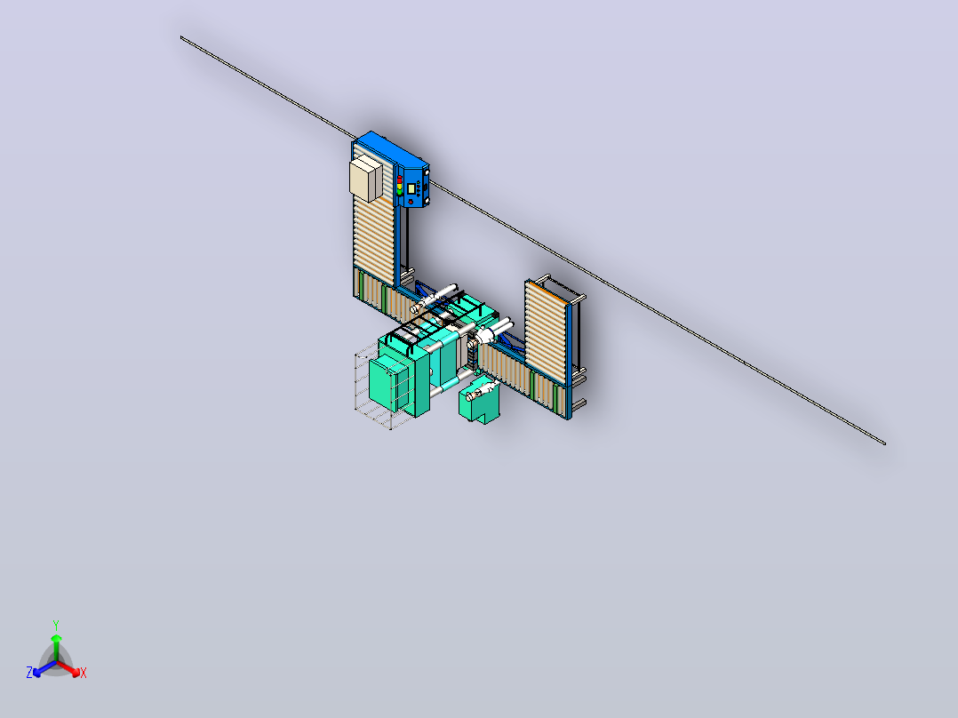 自动换模系统AGV 3D图纸正等轴测图