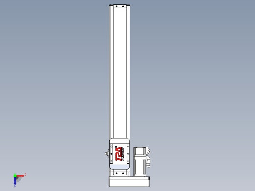 滚珠丝杠直线轴带导轨全封闭TPA-HCR-65S-1610C-L400-MR-C-P10-N3俯视缩略图