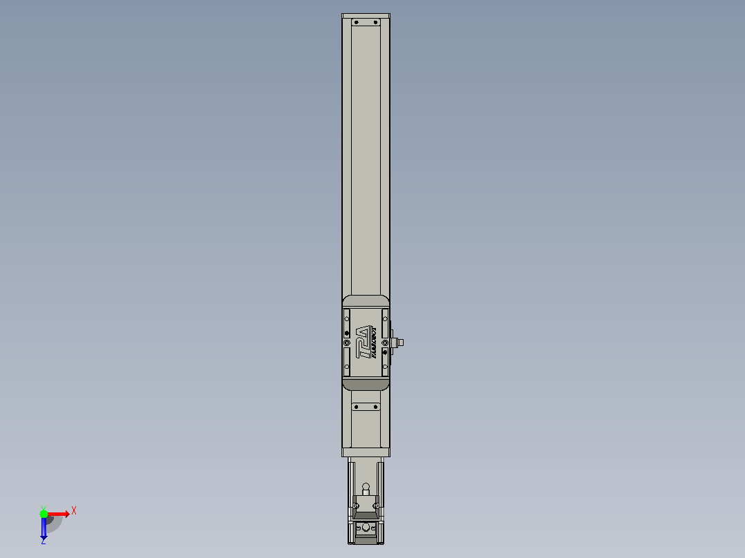 滚珠丝杠直线轴带导轨全封闭TPA-HCR-50S-1210C-L260-M-Y-P10-N3俯视图