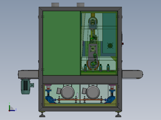 1.3M宽干式拉丝机(双道砂带)sw16可编辑左视缩略图