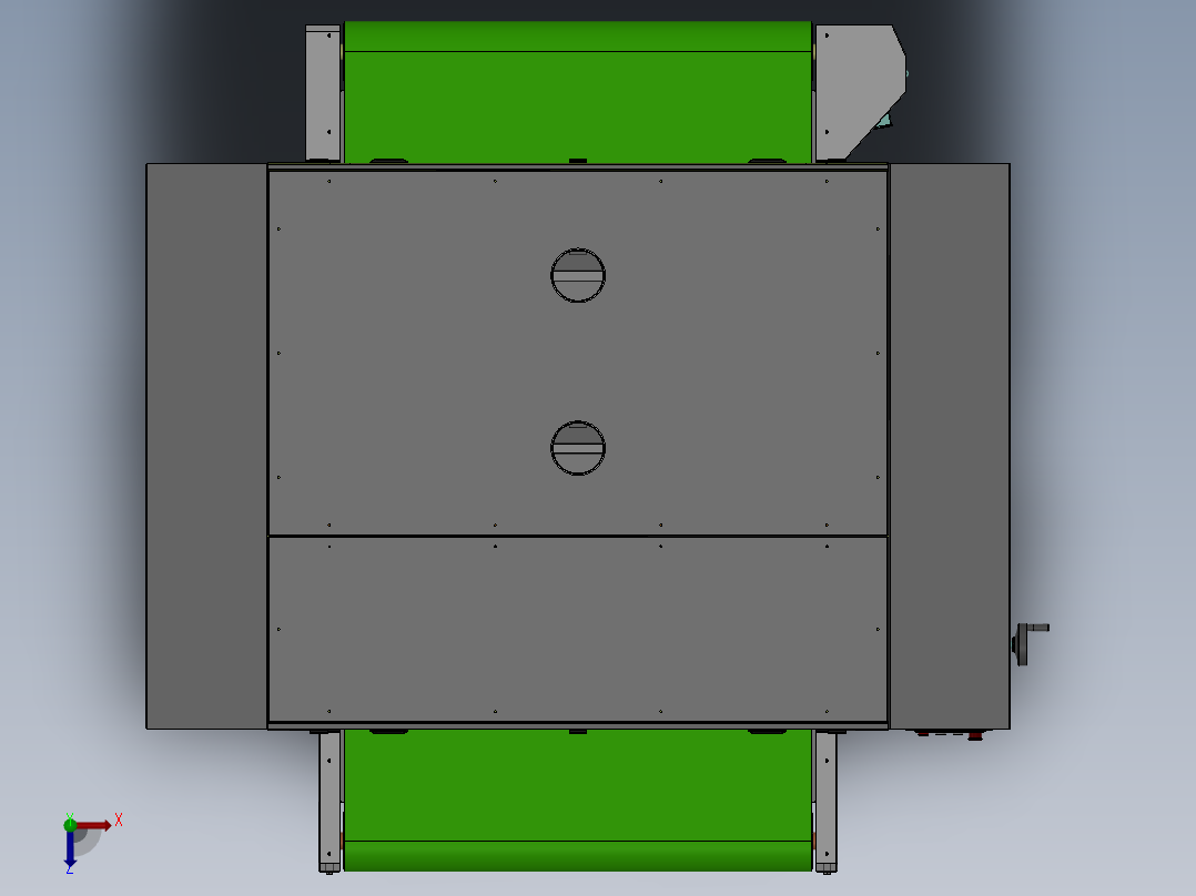 1.3M宽干式拉丝机(双道砂带)sw16可编辑俯视图