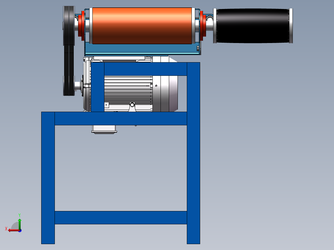 木板砂带机sw16可编辑后视图
