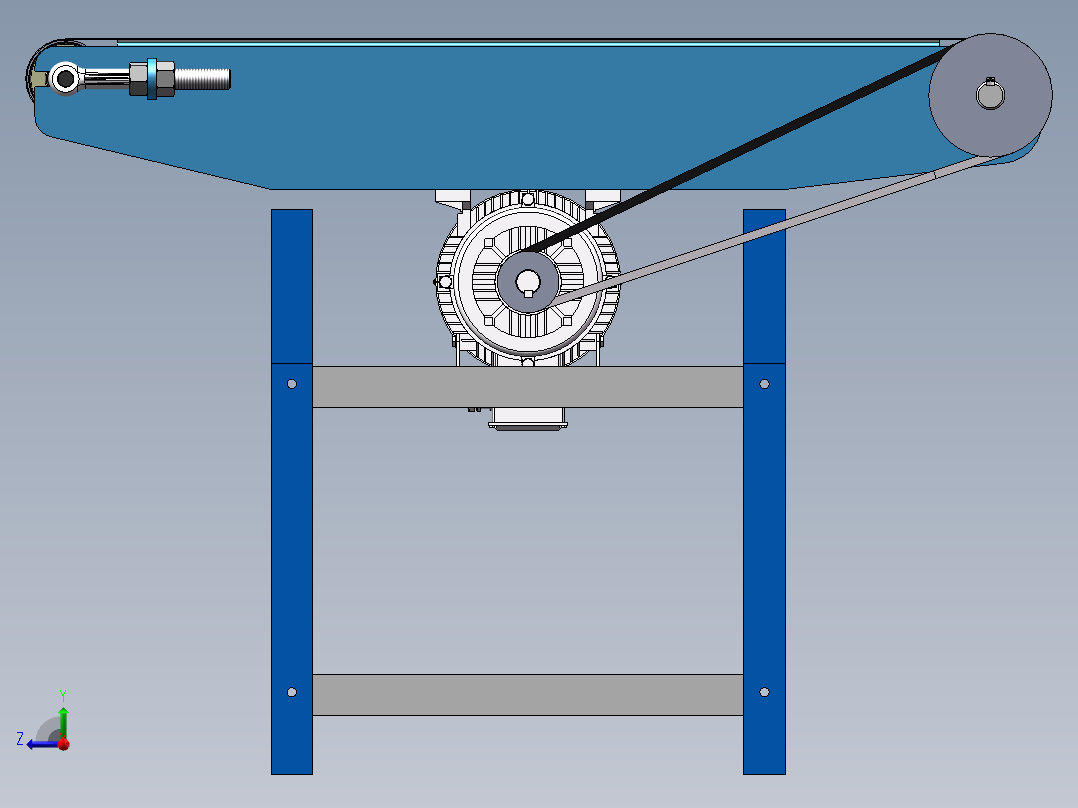 木板砂带机sw16可编辑右视图