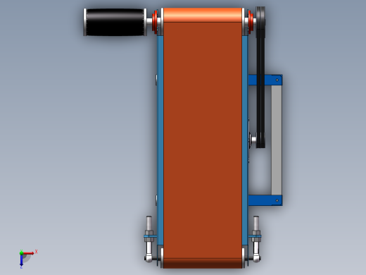 木板砂带机sw16可编辑俯视缩略图