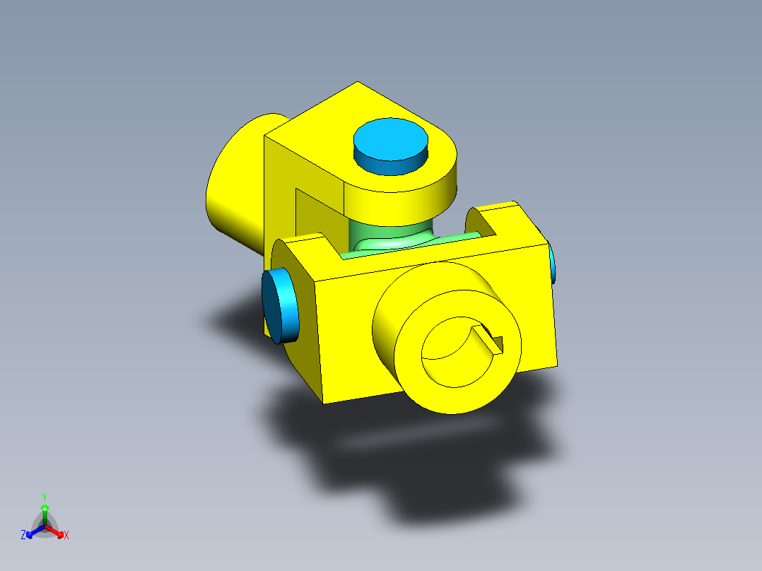 在SolidWorks中设计万向节正等轴测图
