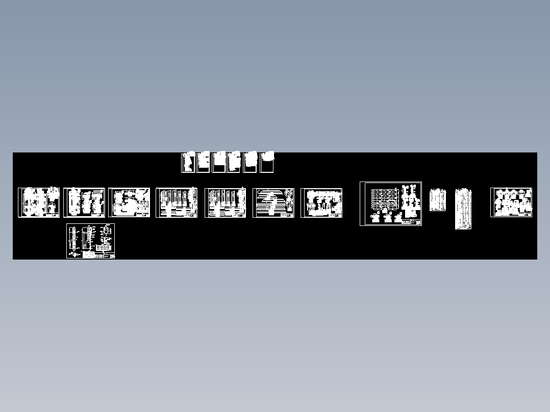 直径5.7m体积320立方IC厌氧反应器结构CAD图纸内循环厌氧反应器