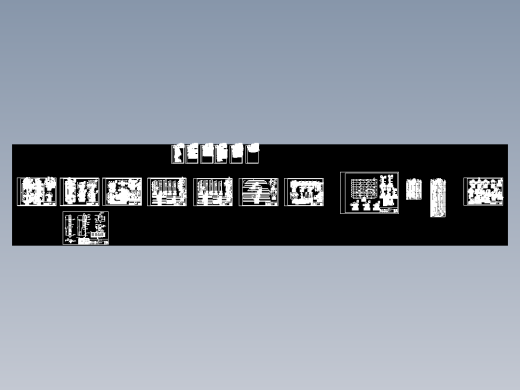 直径5.7m体积320立方IC厌氧反应器结构CAD图纸内循环厌氧反应器