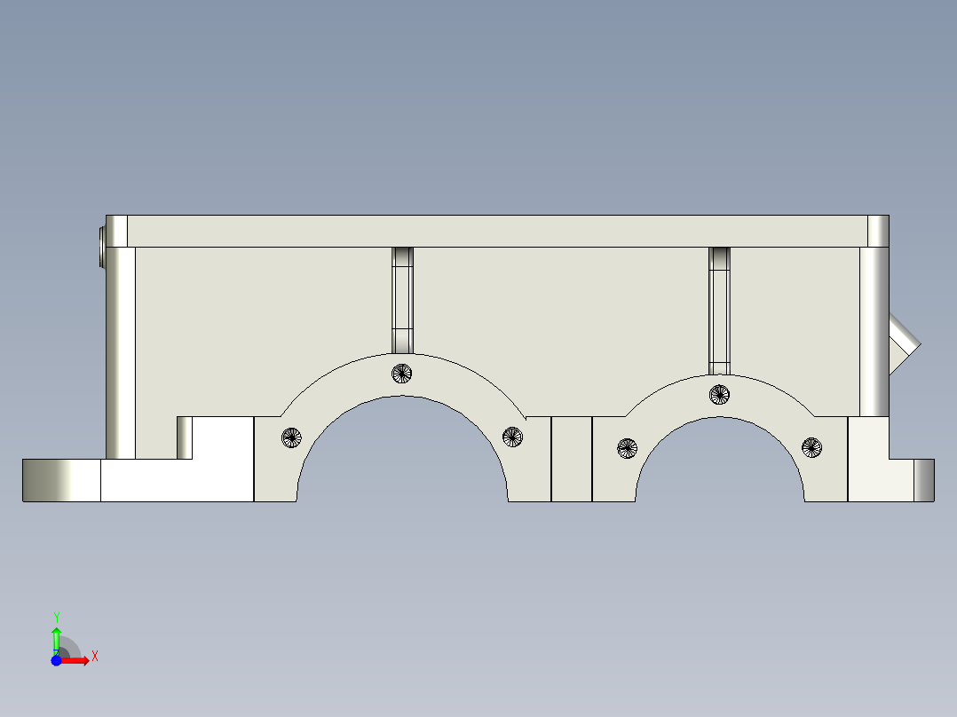 减速箱体前视图