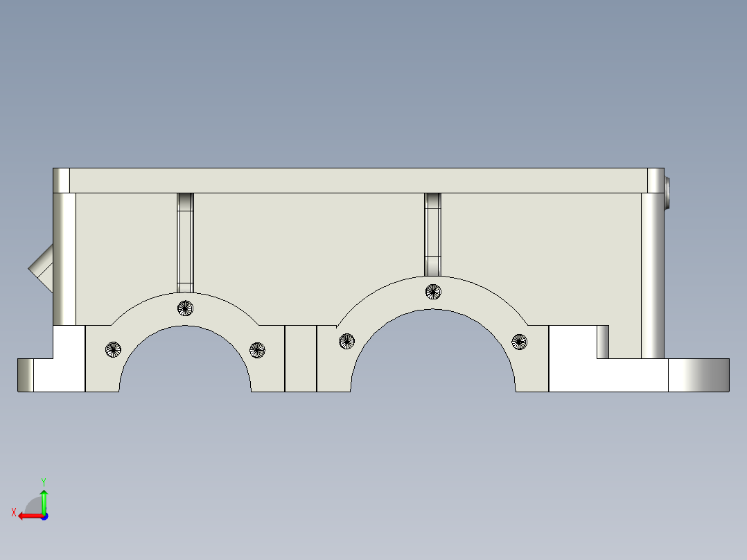 减速箱体后视图