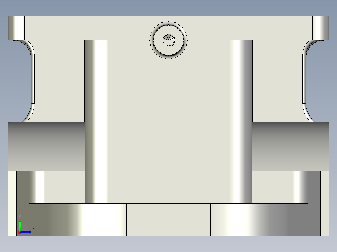 减速箱体左视图