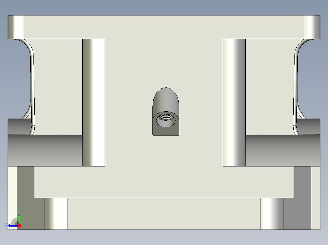 减速箱体右视图