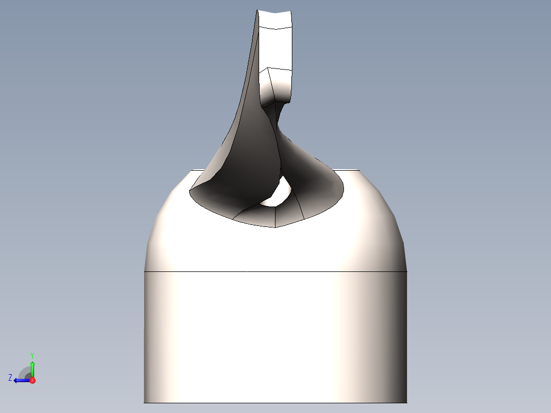 卫浴门把手3d模型右视图