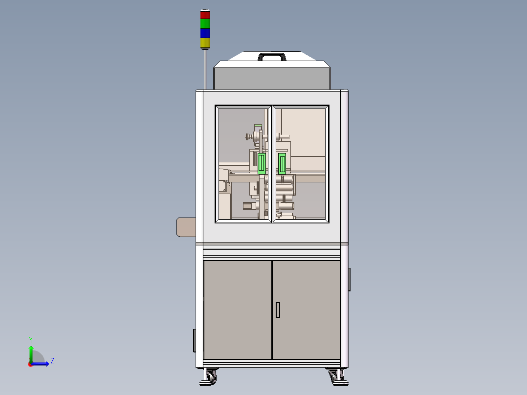 ZDH-TIEB-001 双滑台式贴标机左视图