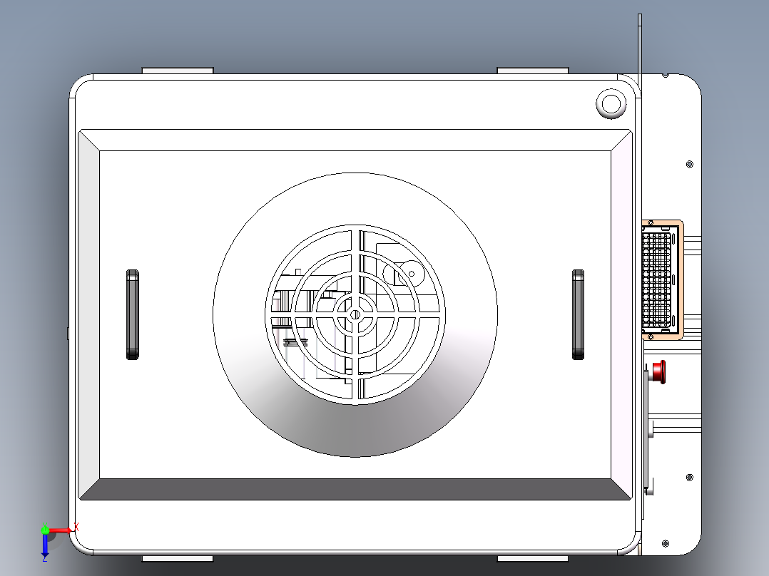 ZDH-TIEB-001 双滑台式贴标机俯视图