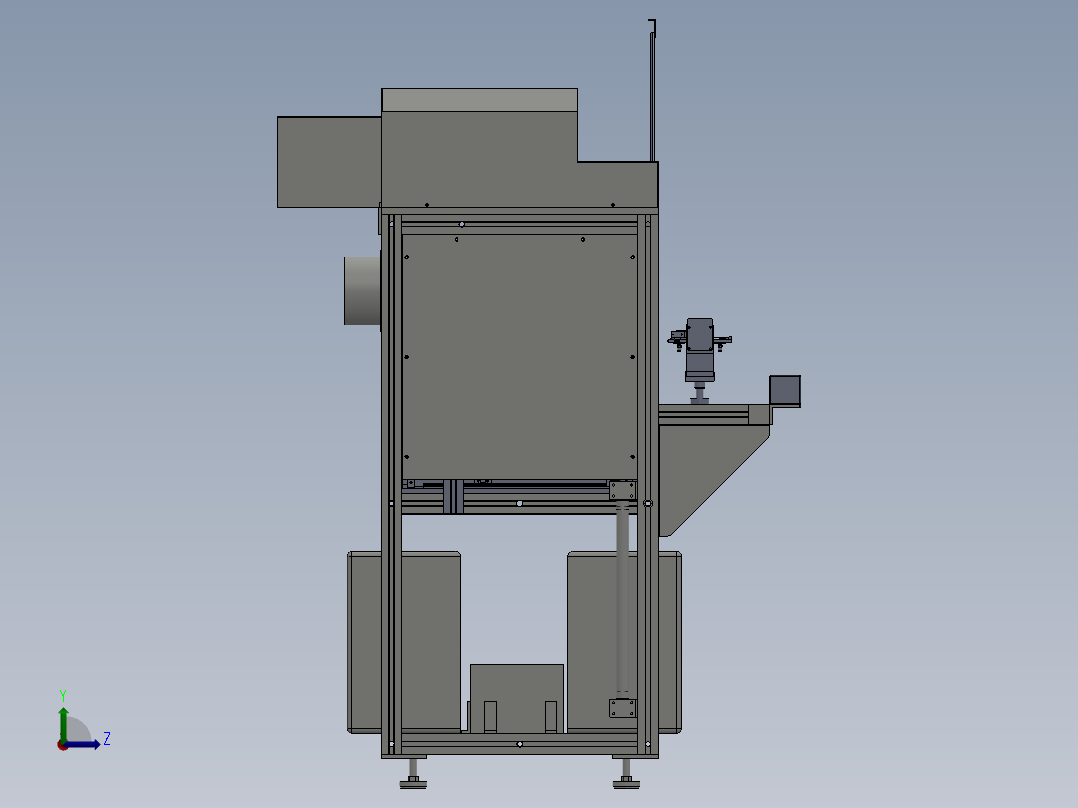 233激光打标机左视图
