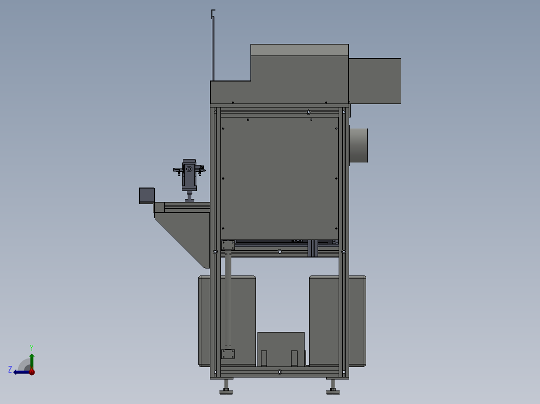233激光打标机右视图
