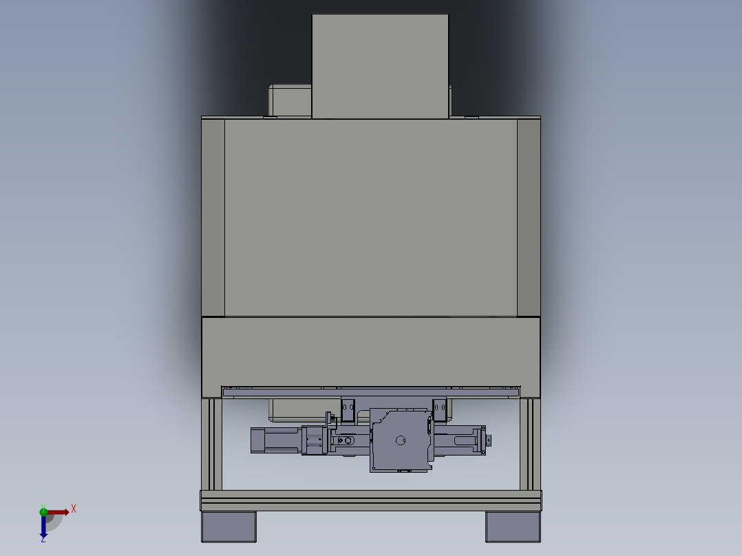 233激光打标机俯视图