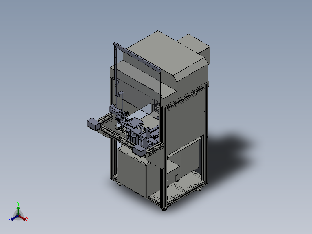 233激光打标机正等轴测图