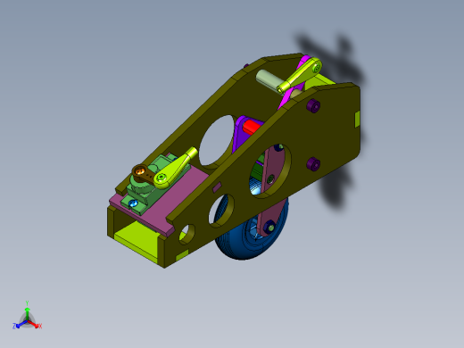 固定翼航模转向起落架