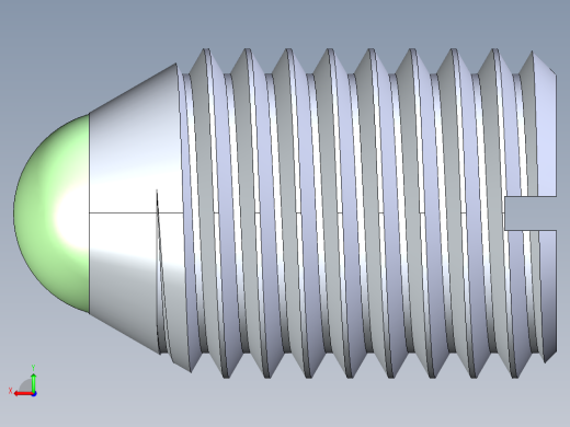 公制球形弹簧柱塞-DME SET SCREW SPRING BALL PLUNGER M24 x 34 .STEP后视缩略图