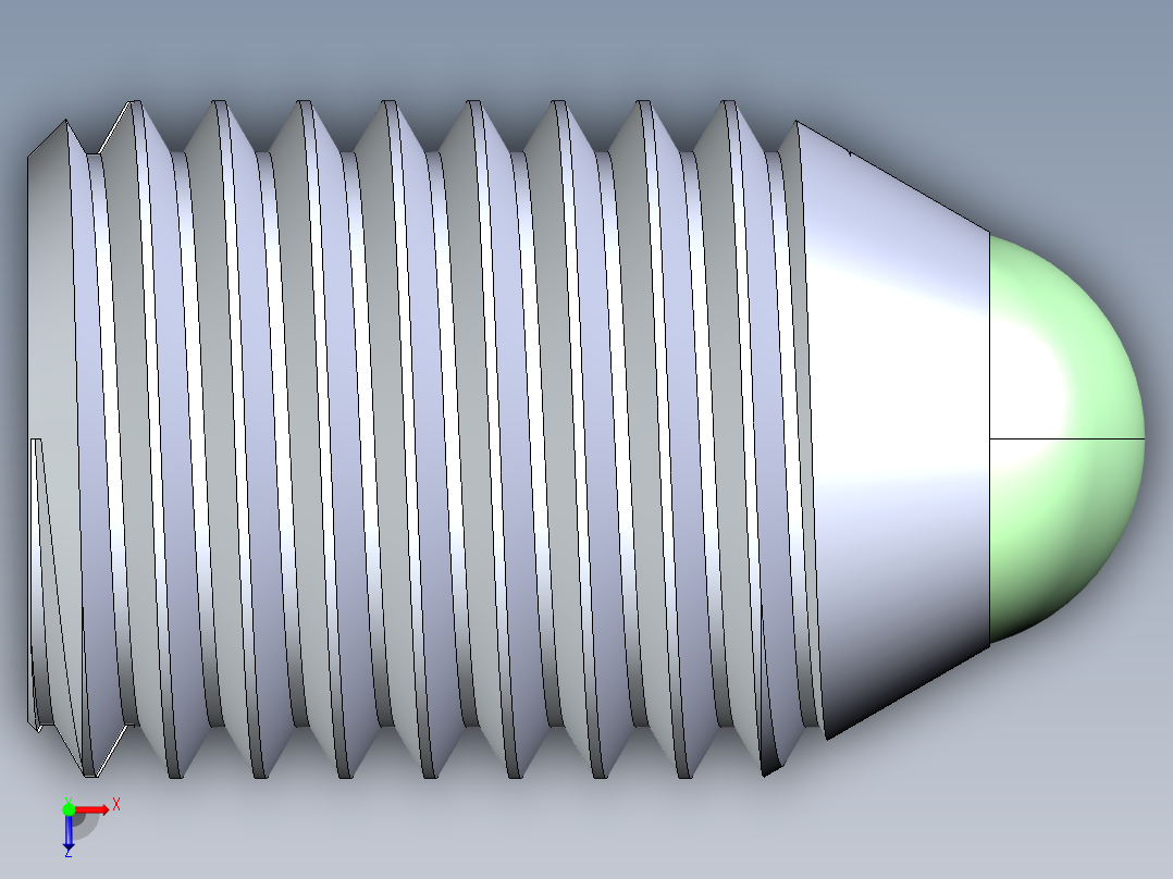 公制球形弹簧柱塞-DME SET SCREW SPRING BALL PLUNGER M24 x 34 .STEP俯视图